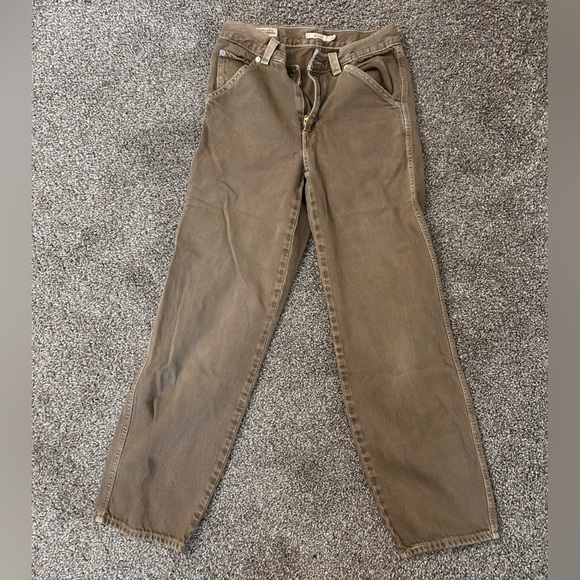 Levi's Brown Dad Utility Jeans Women’s Size 24 - Picture 4 of 8